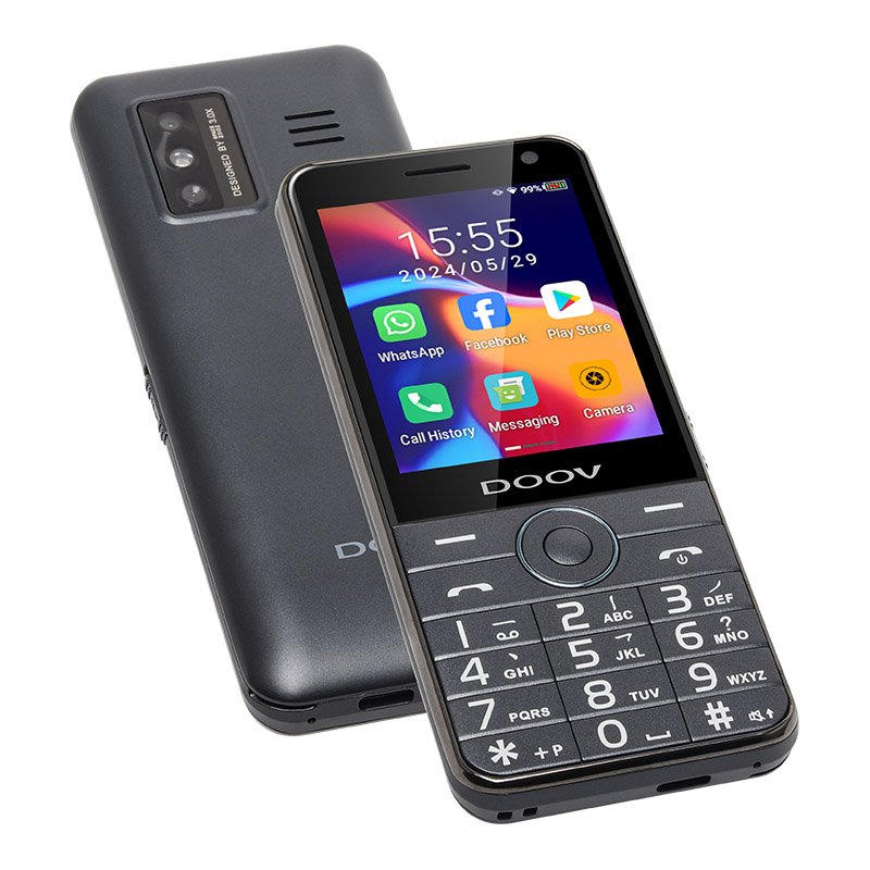 DOOV R17 2.8 Inch Touch Screen 2+16GB Keypad Android 11 system 4G Mobile Wifi Whats app cellphones